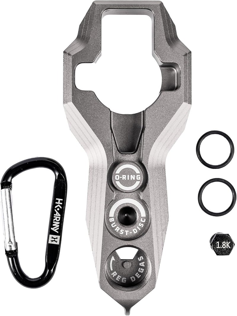 HK Army Tank Regulator Multi-Tool w/ORings, Burst Disc, Carabiner - Image 1